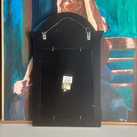 Vintage Charming Black and Tan Star Mirror w Inspirational Quotes - Picture 9 of 12